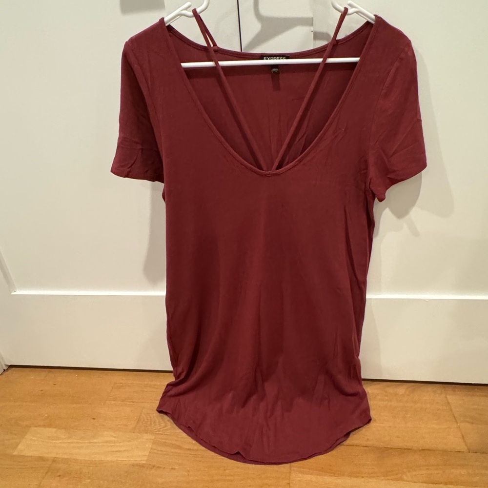 V Neck Women's T shirt dress